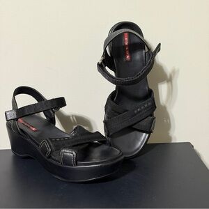 Prada Sport Platform Strappy Sandals Sz 36.5